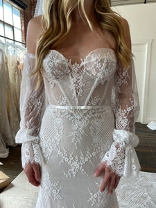 Julie vino '2053' wedding dress size-04 PREOWNED