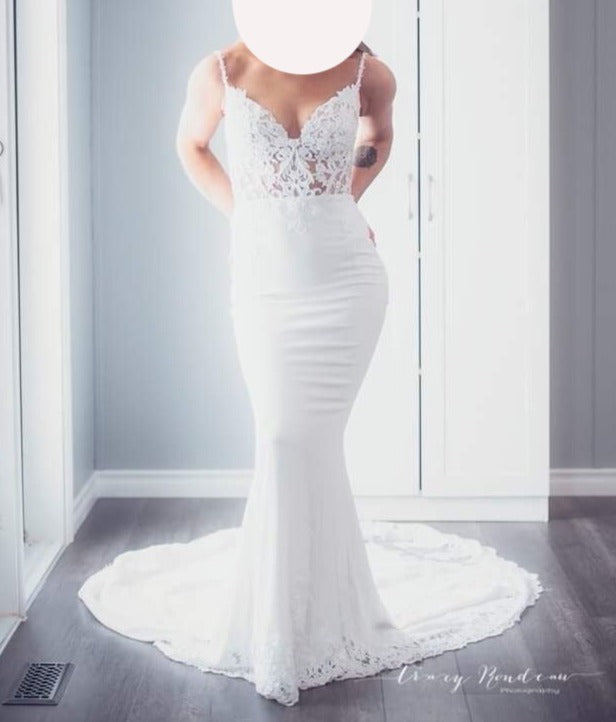 Enzoani 'Mckinley' wedding dress size-04 PREOWNED