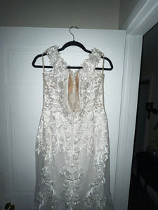 M.S 'Ab-912 2248' wedding dress size-14 PREOWNED