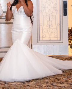 Pantora Bridal  'Soleil Mermaid' wedding dress size-16 PREOWNED
