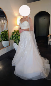 Liancarlo '6877' wedding dress size-12 SAMPLE