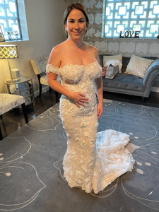 Mira Zwillinger 'Lulu ' wedding dress size-12 PREOWNED