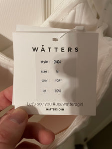 Watters '9404' wedding dress size-08 NEW