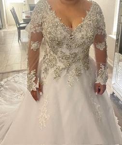 RACHEL ALLAN 'ELEGANT BRIDE DRESS' wedding dress size-16 NEW