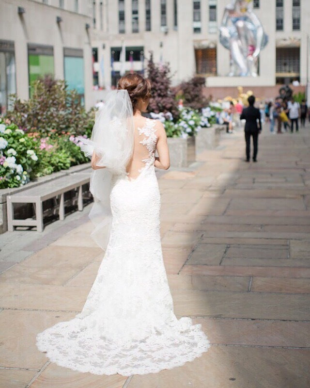 Amsale 'Nichole' wedding dress size-02 PREOWNED