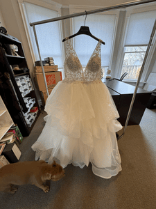 Justin Alexander 'Carissa' wedding dress size-16 PREOWNED
