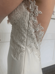 Kenneth Pool 'Monica' wedding dress size-02 NEW