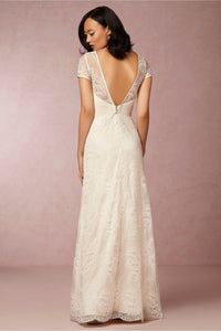 BHLDN 'Avery' size 4 used wedding dress back view on model