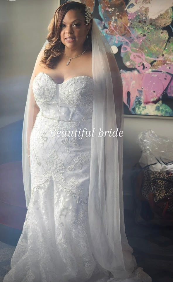 Galina Signature 'SWG835' wedding dress size-14 PREOWNED