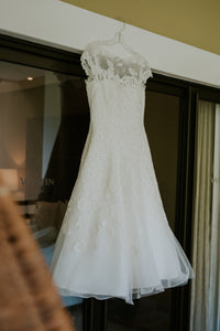 Oleg Cassini 'CMK513' wedding dress size-08 PREOWNED