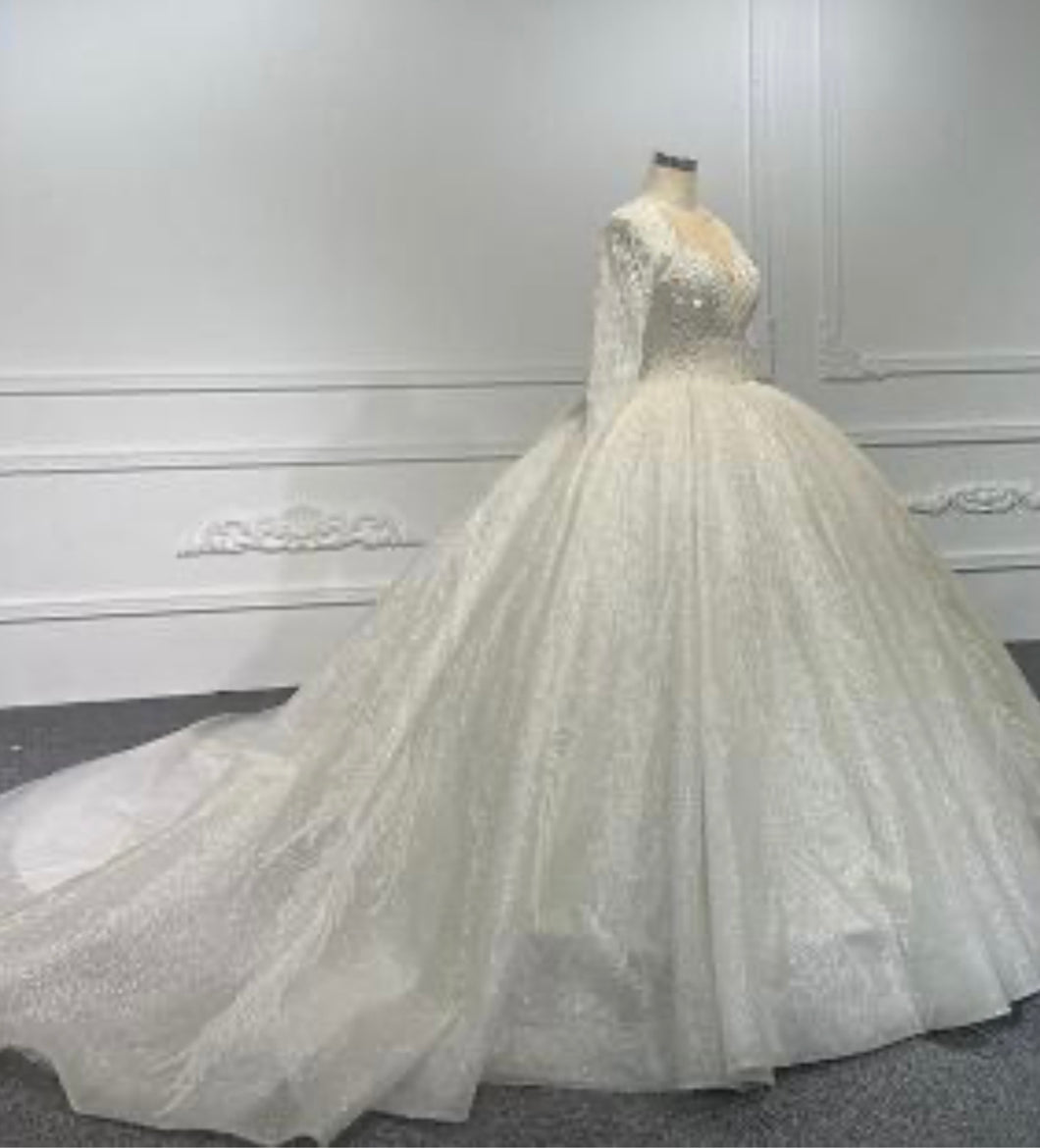  'Ball gown dress' wedding dress size-08 PREOWNED