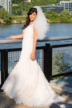 Load image into Gallery viewer, Kenneth Winston &#39;Private Label&#39; size 10 used wedding dress side view on bride

