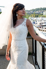Load image into Gallery viewer, Kenneth Winston &#39;Private Label&#39; size 10 used wedding dress front view on bride
