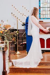 Enzoani 'Beautiful ' wedding dress size-08 PREOWNED
