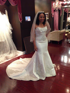 Winnie Couture 'Constance' Satin Pearl - Winnie Couture - Nearly Newlywed Bridal Boutique - 2