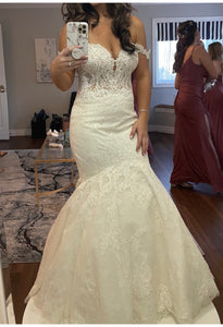 Pronovias 'Imelda' wedding dress size-08 PREOWNED
