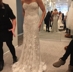 Monique Lhuillier 'Gwyneth' wedding dress size-04 PREOWNED