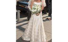 Load image into Gallery viewer, Vera Wang &#39;Victoria Luxe&#39; size 8 used wedding dress front view on bride
