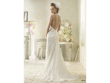 Load image into Gallery viewer, Alfred Angelo &#39;8528&#39; size 8 used wedding dress back view on model
