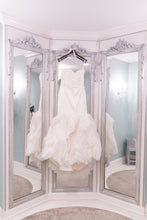 Load image into Gallery viewer, Vera Wang White &#39;Ethel&#39; size 12 used wedding dress front view on hanger
