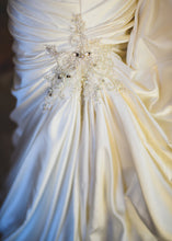 Load image into Gallery viewer, Maggie Sottero &#39;Strapless Satin Wrap&#39; - Maggie Sottero - Nearly Newlywed Bridal Boutique - 3
