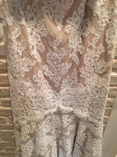 Load image into Gallery viewer, Anne Barge &#39;617&#39; size 6 new wedding dress close up of lace
