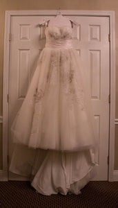 David's Bridal ' Strapless Ball Gown' - David's Bridal - Nearly Newlywed Bridal Boutique - 4
