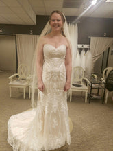 Load image into Gallery viewer, Custom Boutique &#39;Private Collection&#39; size 8 new wedding dress front view on bride
