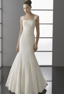Aire Barcelona 'Rosa Clara' size 2 new wedding dress front view on model