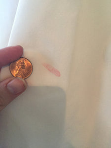 Watters 'Gobi' size 10 sample wedding dress view of stain