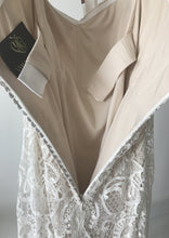 Load image into Gallery viewer, Yumi Katsura &#39;Camille size 8 sample wedding dress back view on hanger
