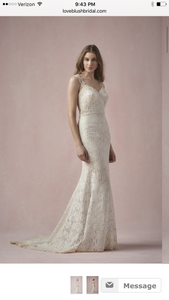 Watters 'Maci' size 8 new wedding dress front view on model