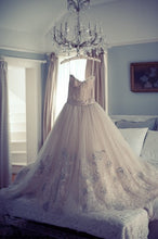 Load image into Gallery viewer, Vera Wang &#39;Emmeline&#39; size 2 used wedding dress front view on hanger
