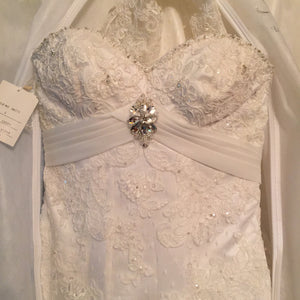Ivory, Beaded, NWT, Size 6 - Elizabeth Ann - Nearly Newlywed Bridal Boutique - 5
