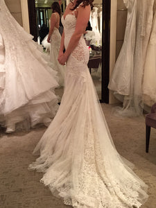 Ines Di Santo 'Alama' size 4 new wedding dress side view on bride