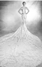 Load image into Gallery viewer, Pronovias &#39;Verda&#39; size 2 used wedding dress back view on model
