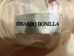 Edgardo Bonilla 'Clara' size 4 used wedding dress view of tag