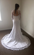 Load image into Gallery viewer, Lanesta &#39;Emerald&#39; size 4 used wedding dress back view on bride
