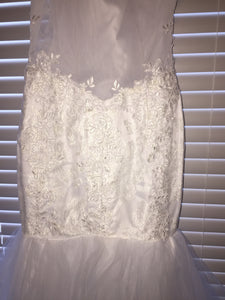Custom 'Sheer Mermaid Tulle' - Custom made - Nearly Newlywed Bridal Boutique - 4