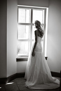 Modern Trousseau 'Sarah' Fit-To-Flare Gown - Modern Trousseau - Nearly Newlywed Bridal Boutique - 2