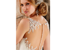 Load image into Gallery viewer, Martina Liana &#39;734&#39; size 6 new wedding dress back view close up on model
