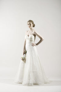 Watters Carmel Silk Organza Gown - Watters - Nearly Newlywed Bridal Boutique - 1