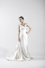 Load image into Gallery viewer, Anna Maier Couture Ivory Silk Satin Gown - Anna Maier - Nearly Newlywed Bridal Boutique - 2
