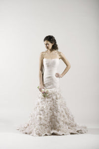 Romona Keveza RK282 Blush Mermaid Gown - Romona Keveza - Nearly Newlywed Bridal Boutique - 2