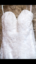 Load image into Gallery viewer, Private Collection &#39;Fit and Flare&#39; size 4 used wedding dress front view 
