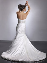 Load image into Gallery viewer, Sottero and Midgley &#39;Adorae&#39; size 12 used wedding dress back view on model
