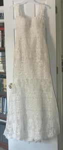 Allure Romance '2700' size 12 new wedding dress front view on hanger