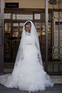 Pronovias Alga Silk Organza Mermaid Wedding Dress - Pronovias - Nearly Newlywed Bridal Boutique - 2