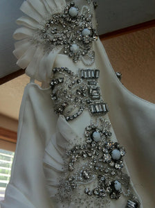 Monique Lhuillier Rihanna Sleeveless Pickup Wedding Dress - Monique Lhuillier - Nearly Newlywed Bridal Boutique - 3