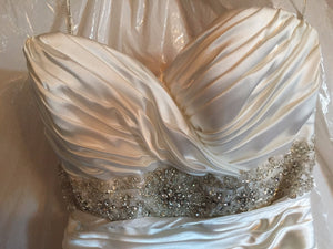 Sottero and Midgley 'Adorae' size 12 used wedding dress close up of bodice
